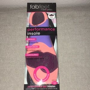 NIB Fabfeet gel insoles trim to fit-size 6 thru 10